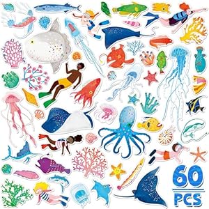 60PCS Decoraciones Magnéticas para Puertas de Crucero,