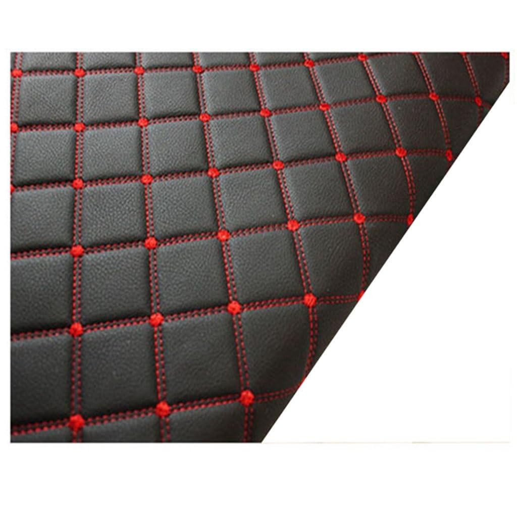 Tessuto in Ecopelle/Finta Pelle per Rivestimento e Arredamento - 160x100cm - Pelle Sintetica Morbida per Arredo, Divani, Sedie, Casa, Accessori(Black,1.6x4m)