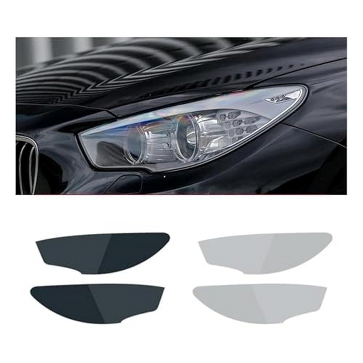 Película de faros para BMW GT F07 en TPU transparente de grado óptico y alta resistencia
