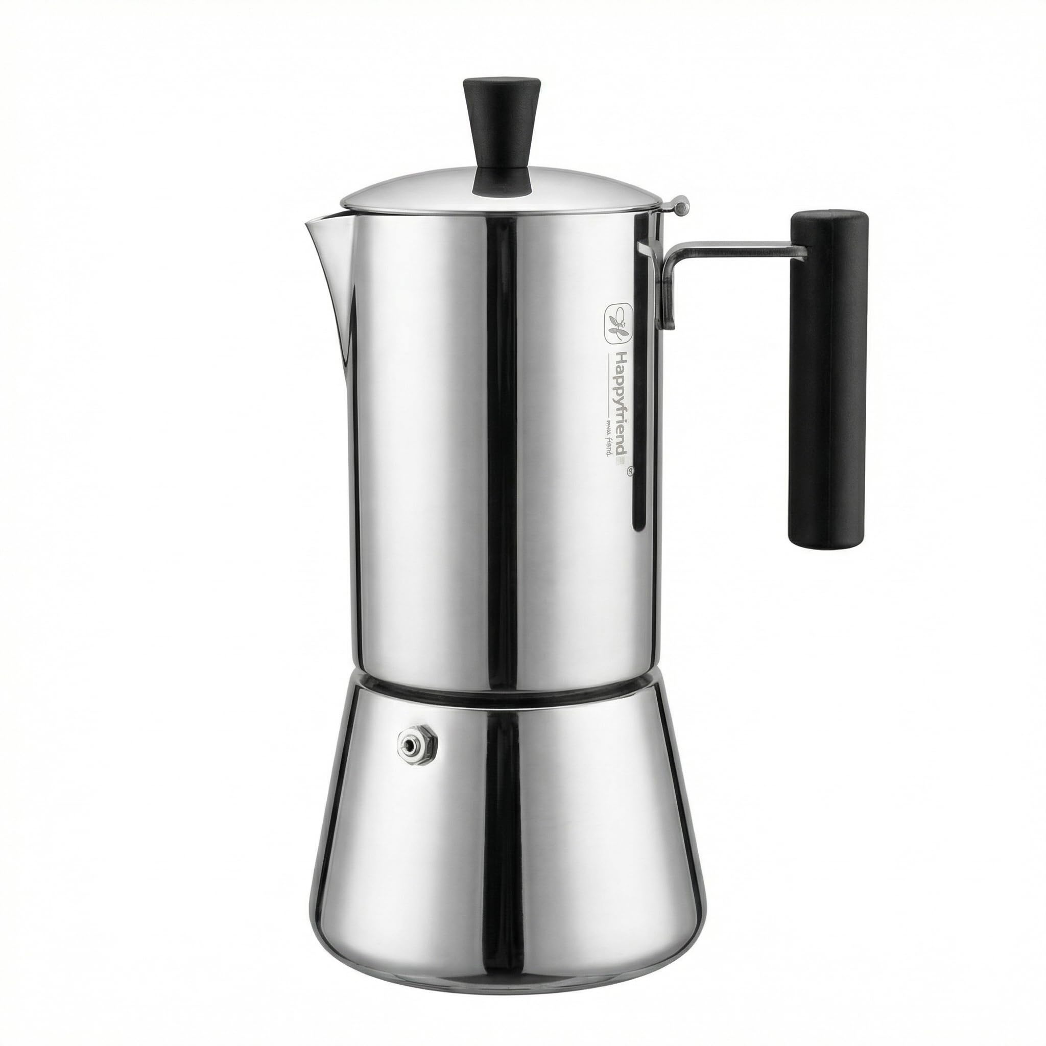 Cafetera Italiana Full Inducción de Acero Inoxidable Robusto | Máxima Durabilidad y Sabor Intenso | Moka Premium para Vitro, Gas y Eléctrica | 2/4/6/10 Tazas (6.0, Tazas)