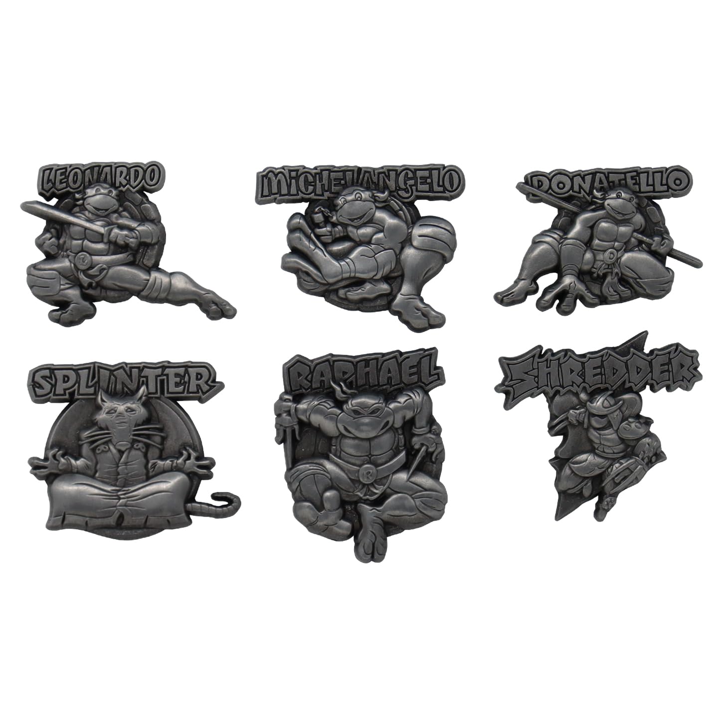 TMNT Pizza Lot de 6 Broches Édition limitée 13 x 1 x 13 cm
