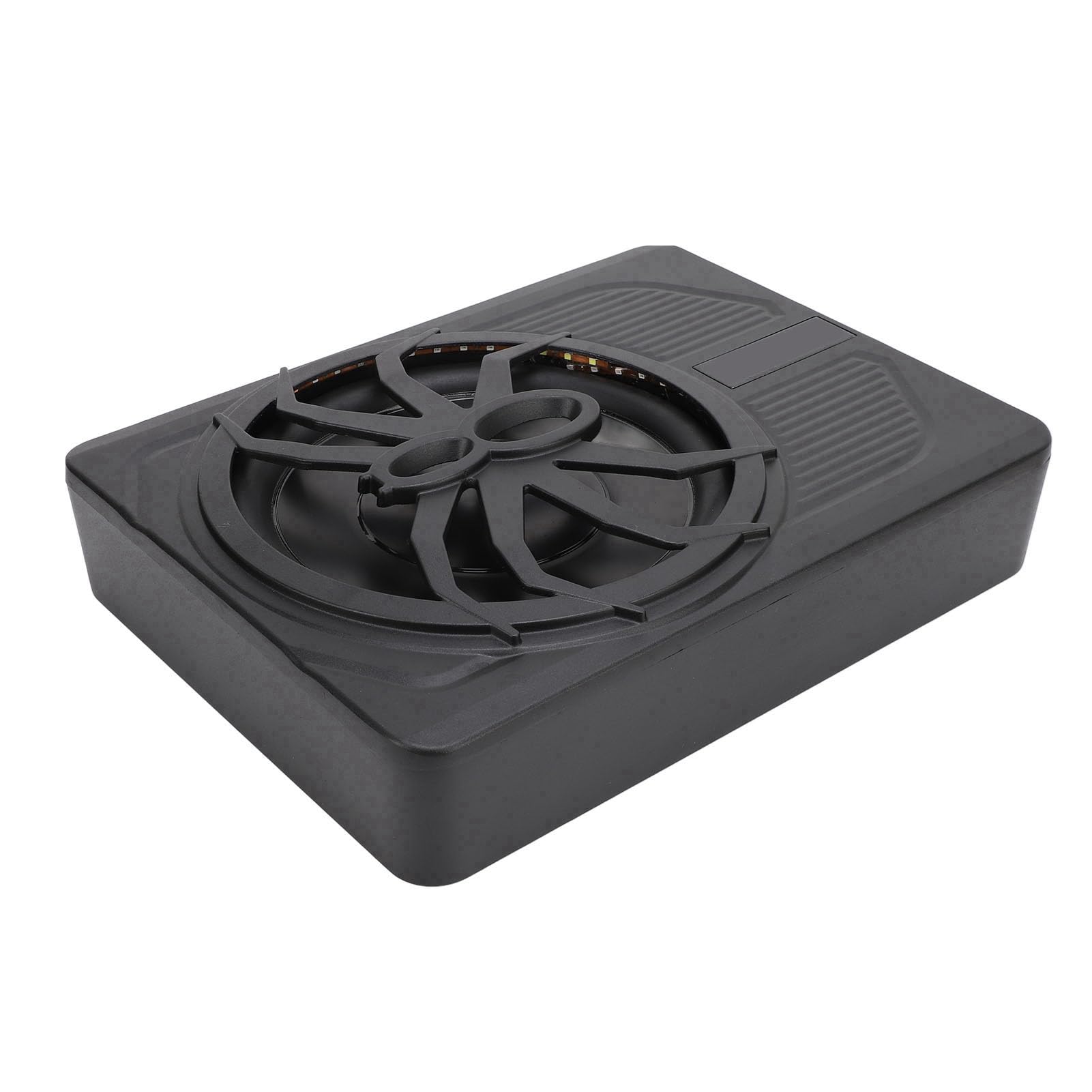 Subwoofer per Auto Alimentato 10 e 800 W, Subwoofer Sottile per Auto Alimentato sotto Il Sedile con Luce D'atmosfera a LED, Subamplificatore Audio (Multicolore)