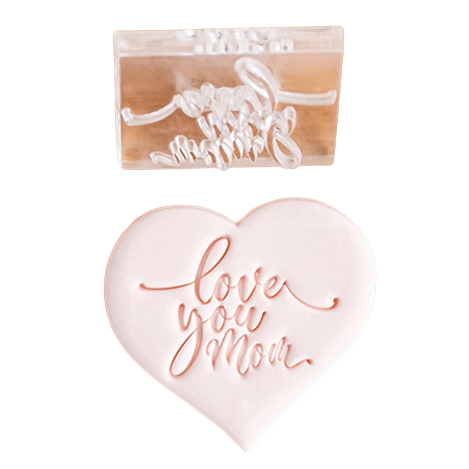 Tsophreniq Day Cookie Stamp Molds Effective Mother ' s Day Cookie Fondant Cutter Functional Biscuits Baking Stamp
