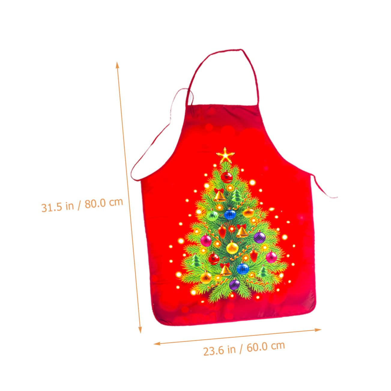 COLLBATH 5 Juegos De Adornos Navideños Para Cocina Delantales Rojos Para Adultos Lavables A Máquina 2 Unidades X 5