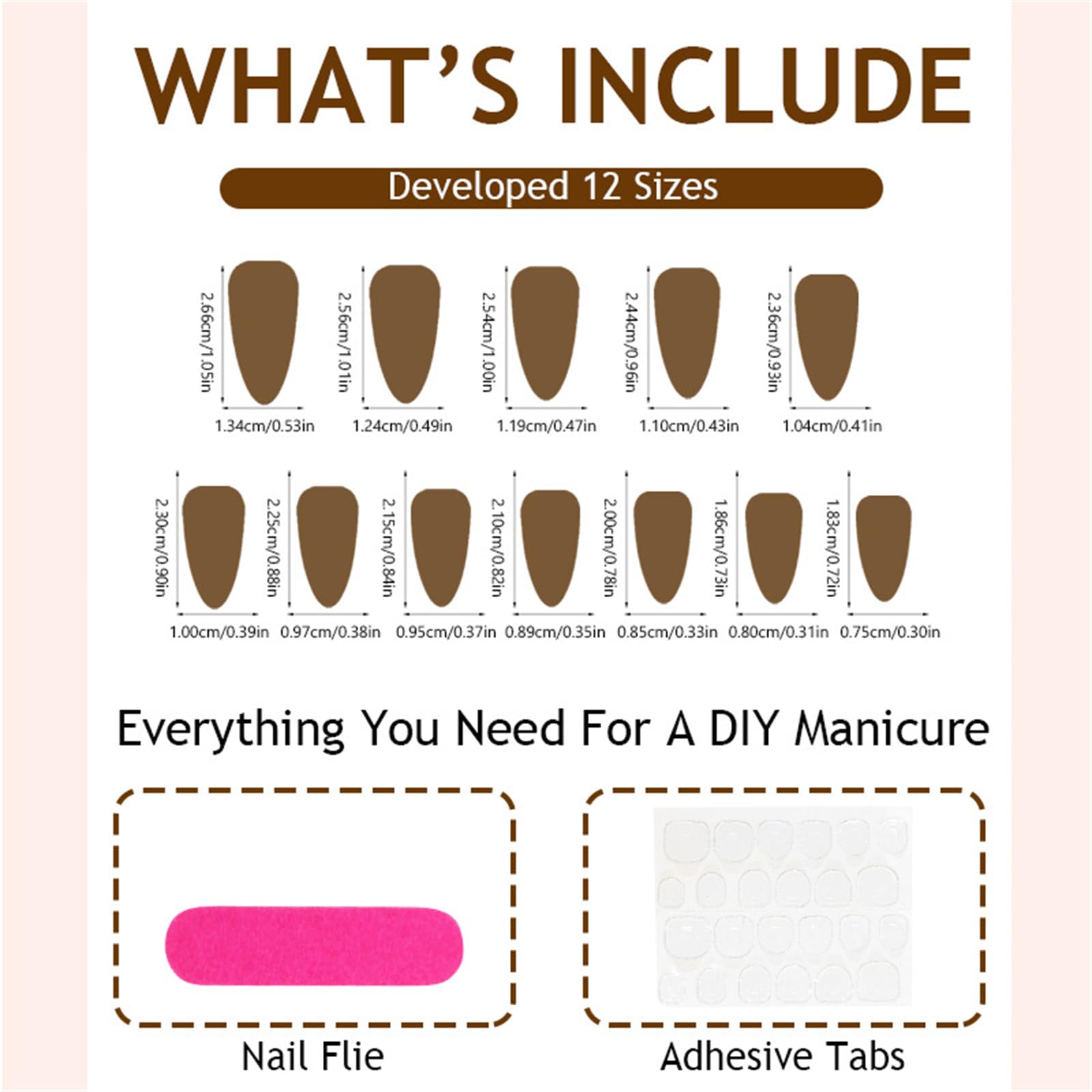24 unghie artificiali corte a mandorla lucida a forma di cuore, con punta francese, accessori per manicure per ogni occasione
