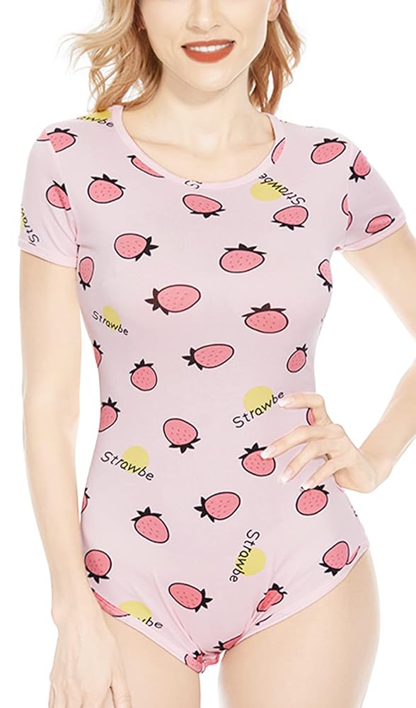 Amazon.co.jp: [CutiePlusU] 大人用 ロンパース ボタン付き股間