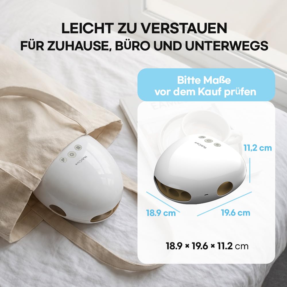 HubiCare kompaktes Handmassagegerät mit Wärme und Luftkompression, kabellose Handmassage für Hände, Finger und Handgelenk, 3 Modi, 3 Intensitätsstufen, USB-C Aufladung