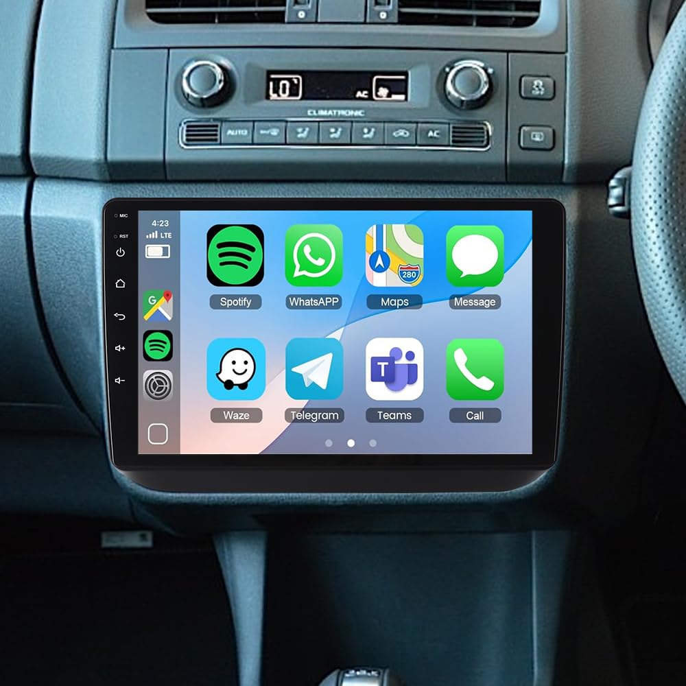 10,1" Android 15 Autoradio pour Skoda Fabia 5J MK2 2007-2013 | 4+64Go, Carplay Android Auto sans fil, Touch Screen, Voiture Stéréo Bluetooth 5.4, Wifi 6.0, HiFi Navigation GPS
