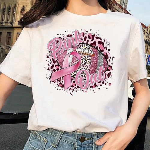 Miniatura 4 de Parches de transferencia termoadhesivos de concientización sobre el cáncer de mama, cinta rosa, calcomanías de vinilo para planchar guantes de