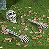 JOYIN 3 Pcs Halloween Skeleton Decorations Outdoor, Realistic Looking Skeleton Yard Stakes, Groundbreaker Skull Decor for Graveyard Yard Lawn Garden Party Supplies #5
