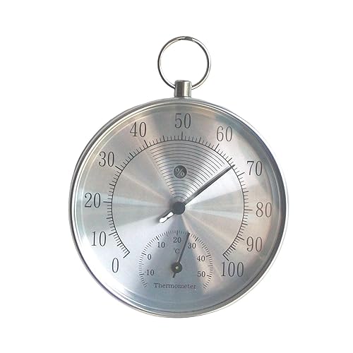 Termómetro para interiores y exteriores herramienta de probador de higrómetro montaje para colgar indicador de temperatura de oficina para