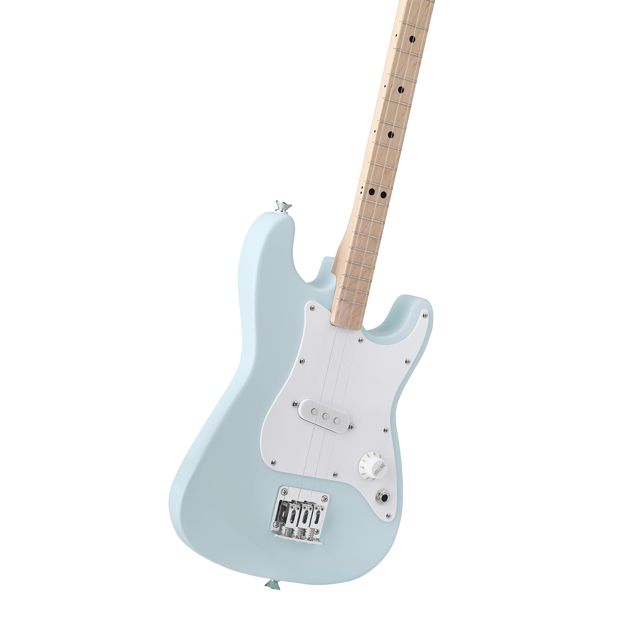 Chitarra elettrica Fender x Loog Stratocaster 3-Corde per bambini, Sonic Blue. Adatto a bambini di appena 6 anni.
