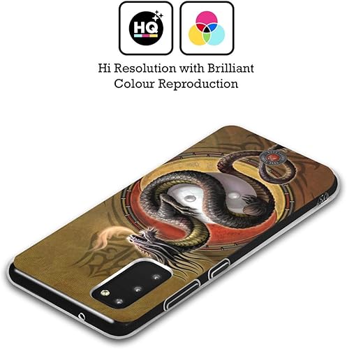 Miniatura 2 de Head Case Designs Funda de gel con licencia oficial de Anne Stokes Yin Yang Guardian Dragons protección de grado militar compatible con Samsung