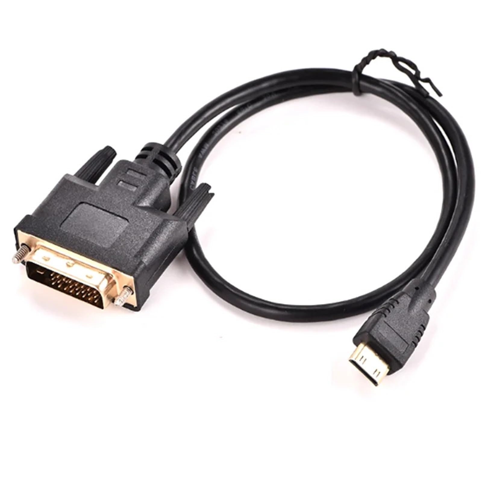 Mini HDMI kompatybilny z DVI 24+1 Złącze publiczne Mini HDMI kompatybilny z DVI Kabel krosowy o wysokiej rozdzielczości 0,3 m-1,8 m (1,8 m)