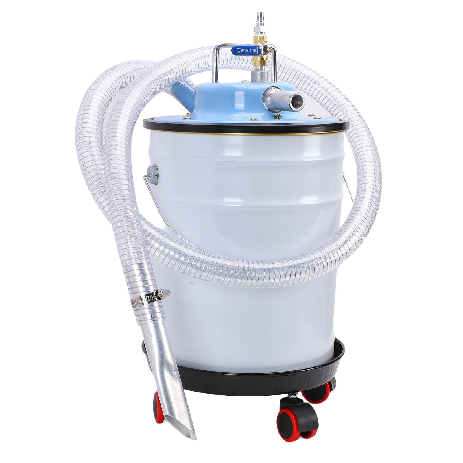 Aspirador Neumático Industrial 20L Acero Inoxidable Limpiador Seco Húmedo