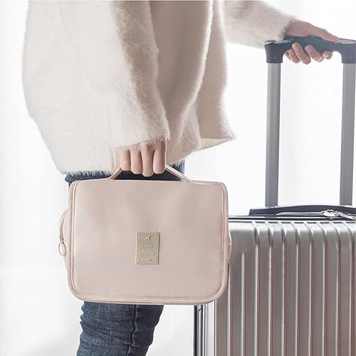 Miniatura 8 de Neceser colgante para mujer, bolsas de artículos de tocador de tamaño de viaje con gancho, bolsa de maquillaje de viaje para organizador de