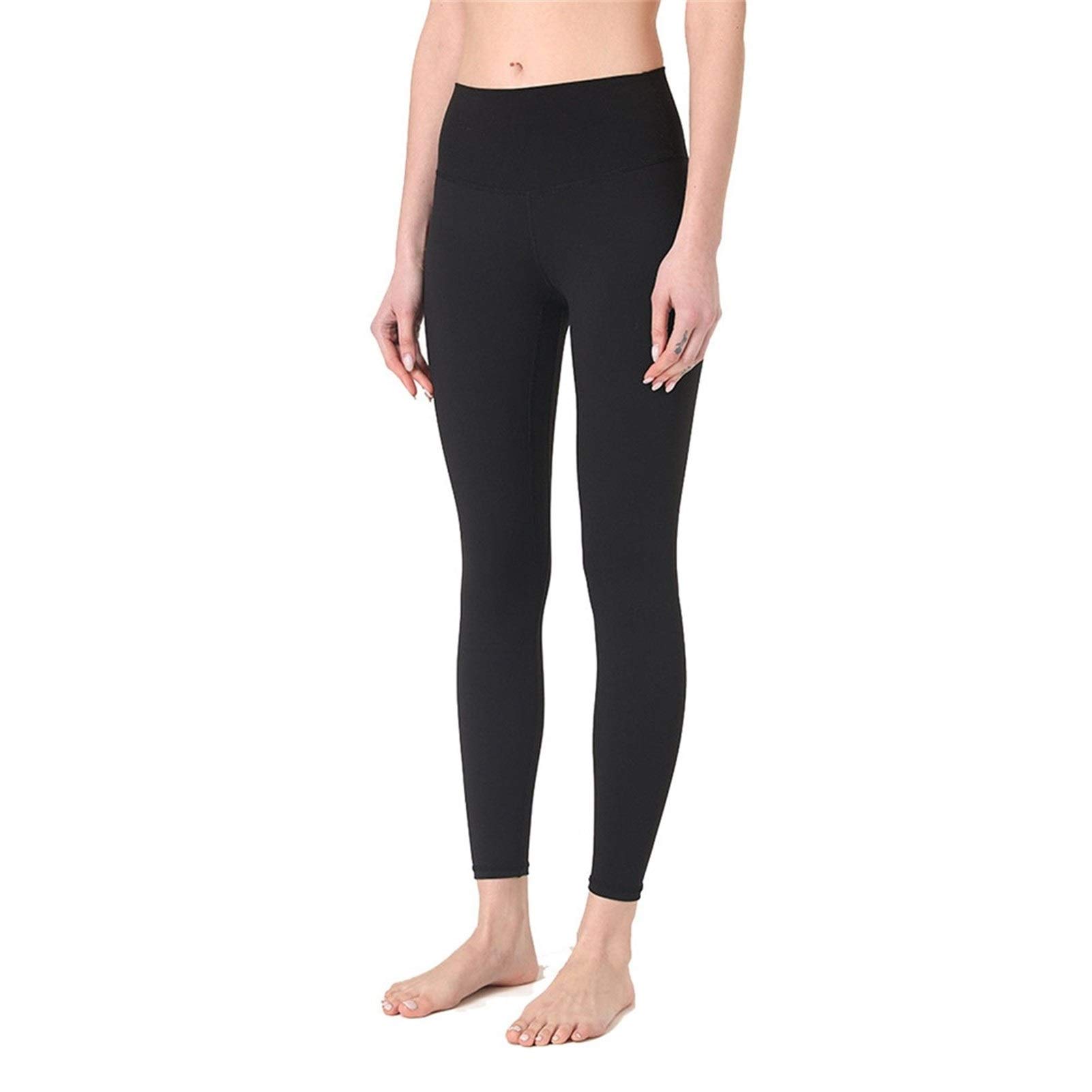 fitness legginsy damskie, Damskie Nagie uczucie Wysokiej talii Legginsy Legginsy Butt Lift Power Flex Slim Jogi Spodnie Aktywne Rajstopy Tummy Control Non See przez rozciągliwe sportowe legginsy do jo