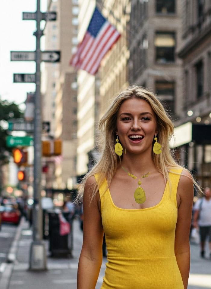 Tagua Nut Jewelry, Triple Cascade, with Asai. (Red Color)4