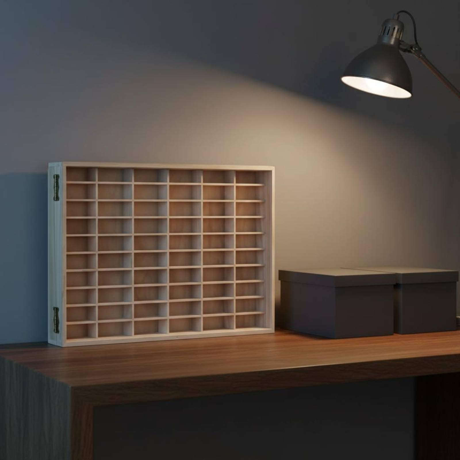 Holz Auto Modell Vitrine Platzsparend Modellauto Vitrine Dekorativ Sammler Vitrinenschrank für Wohnzimmer