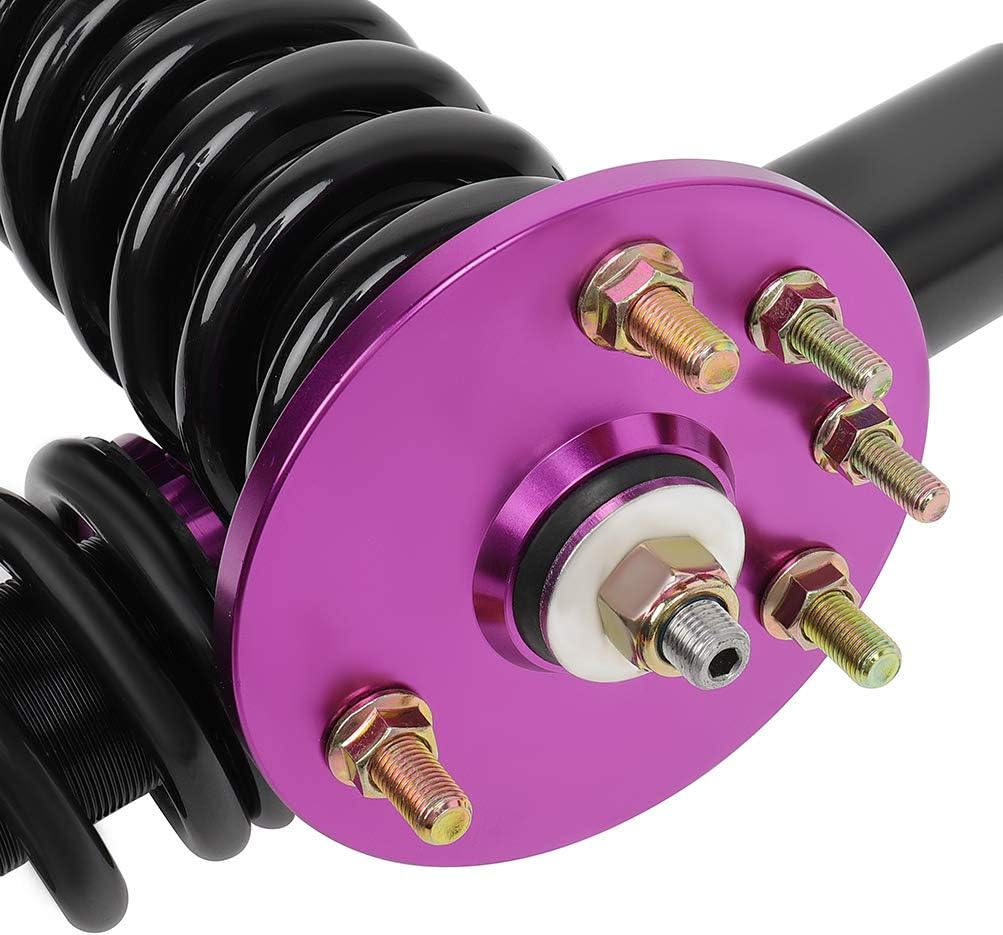 Adjustable Height Coilovers Struts Front And Rear Fit for 2001-2003 for Acura CL, 1999-2003 for Acura TL, 1998-2002 for Honda for Accord Coil Spring Over Shock (Set of 4) - Purple
