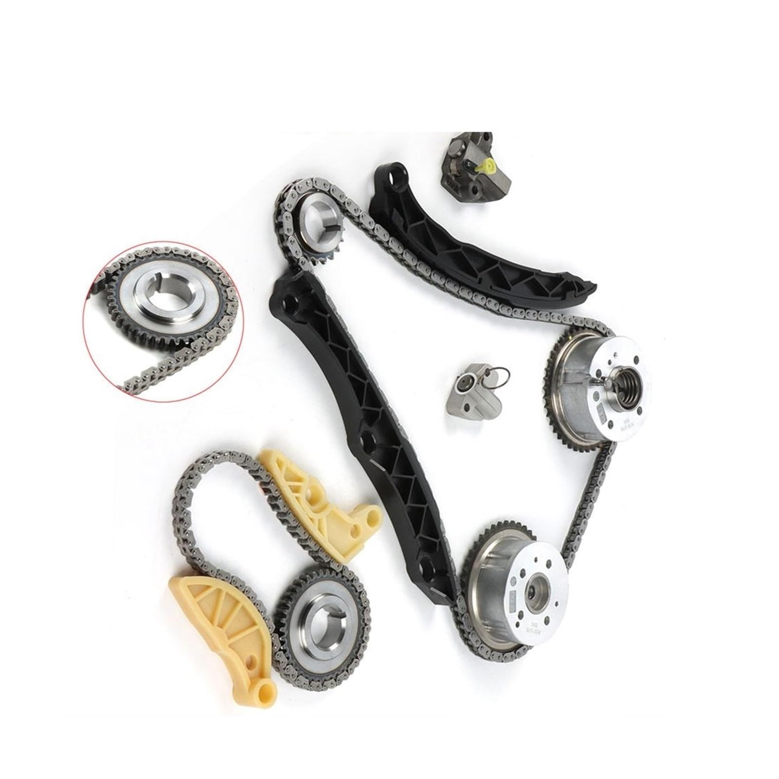 Engrenage VVT et kit chaîne distribution Ka Optima Sorento 24370-2G750 G4KJ