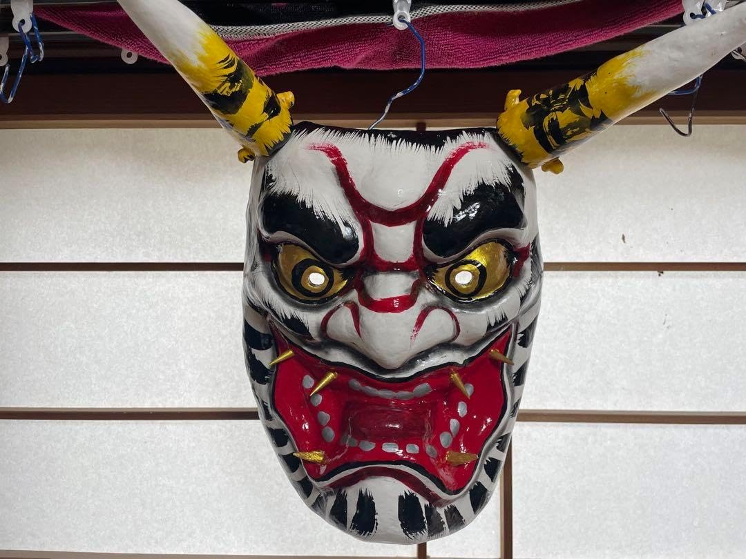 石見神楽 神楽面No.23 石見神楽面 男鬼 - 島根県美郷町| 石見神楽 神楽面No.23 石見神楽面 男鬼 - 島根県美郷町|