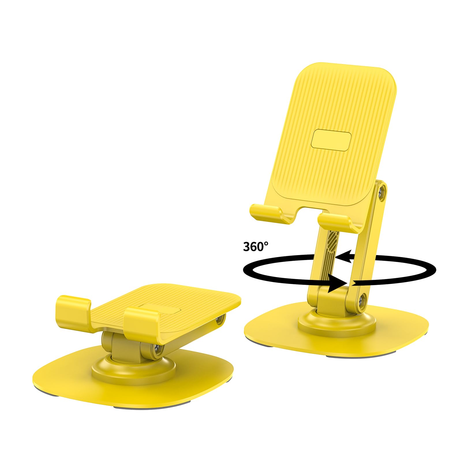 360° Degree Rotating Mobile Phone Holder,Fully Adjustable Foldable Desktop Phone Holder Stand Base,Foldable Desktop Cell Phone Stands for iPhone17 16