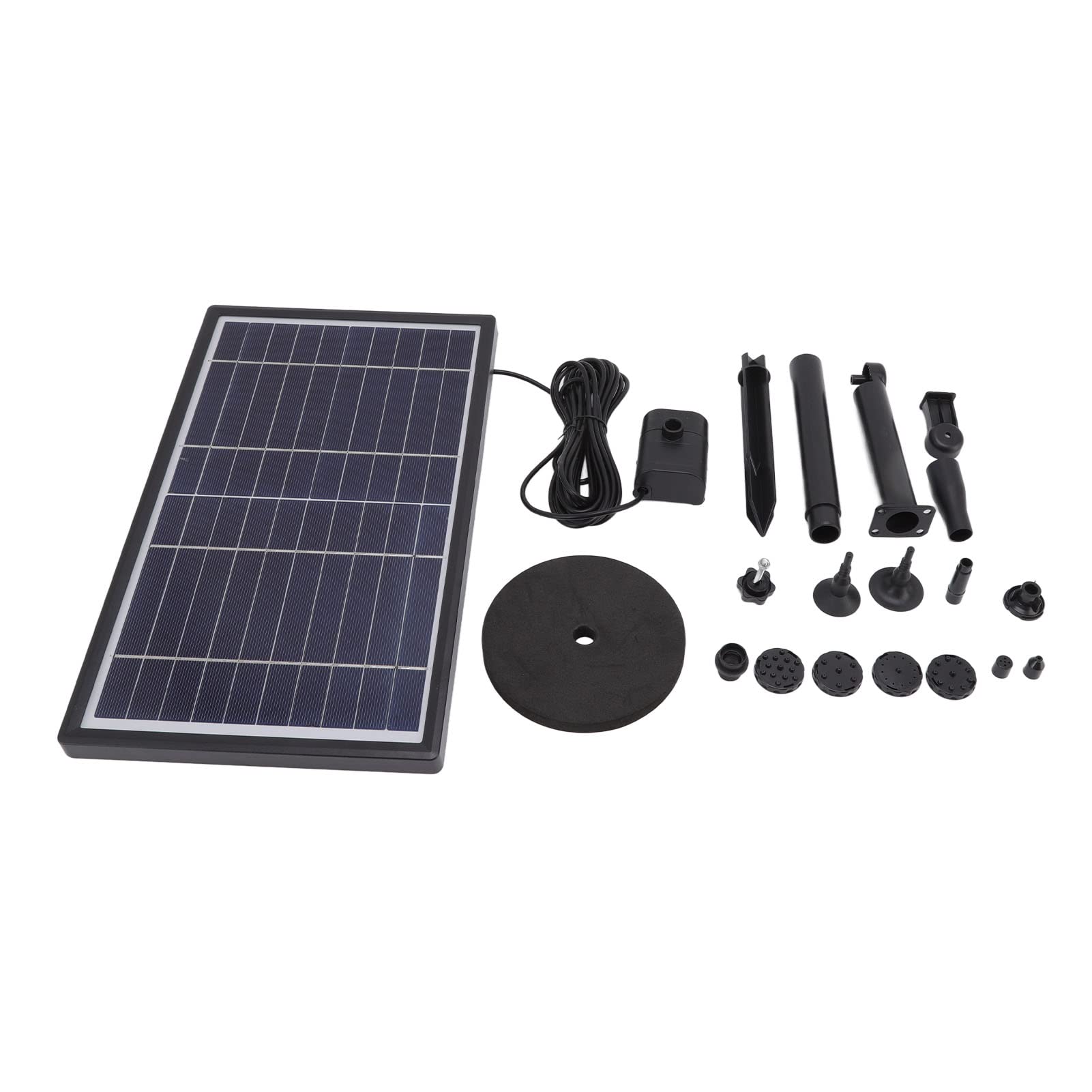 Cryfokt Pompa Fontannowa Solarna 10W 10V z 3 Dyszami do Oczka Wodnego