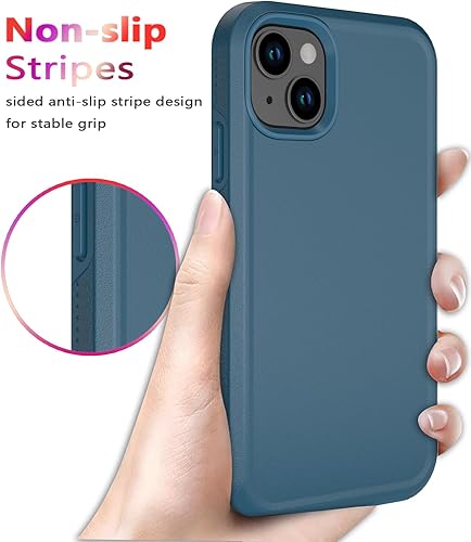 Miniatura 6 de Diverbox Funda para iPhone 14 a prueba de golpes a prueba de caídas pantalla de vidrio templado + protector de lente de cámara, funda de protección