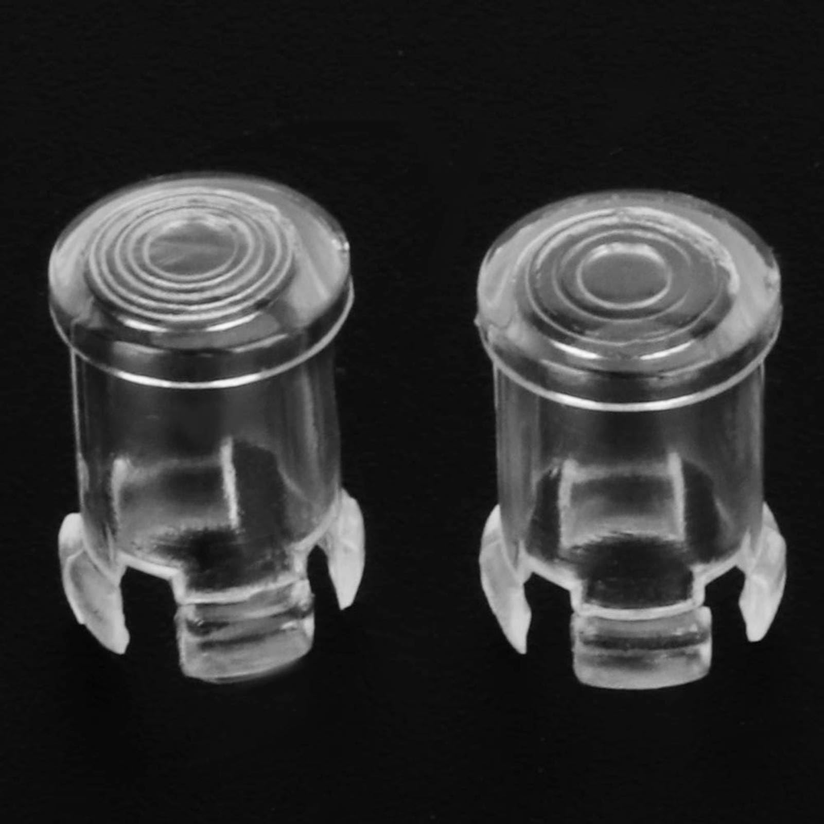 LIZEALUCKY 100 Pieces LED Lamp Socket, 5mm Clear Light Emitting Diode Holder Clip for Bezel Mount Panel Display, Transparent Lamp Light Caps Protective Cover