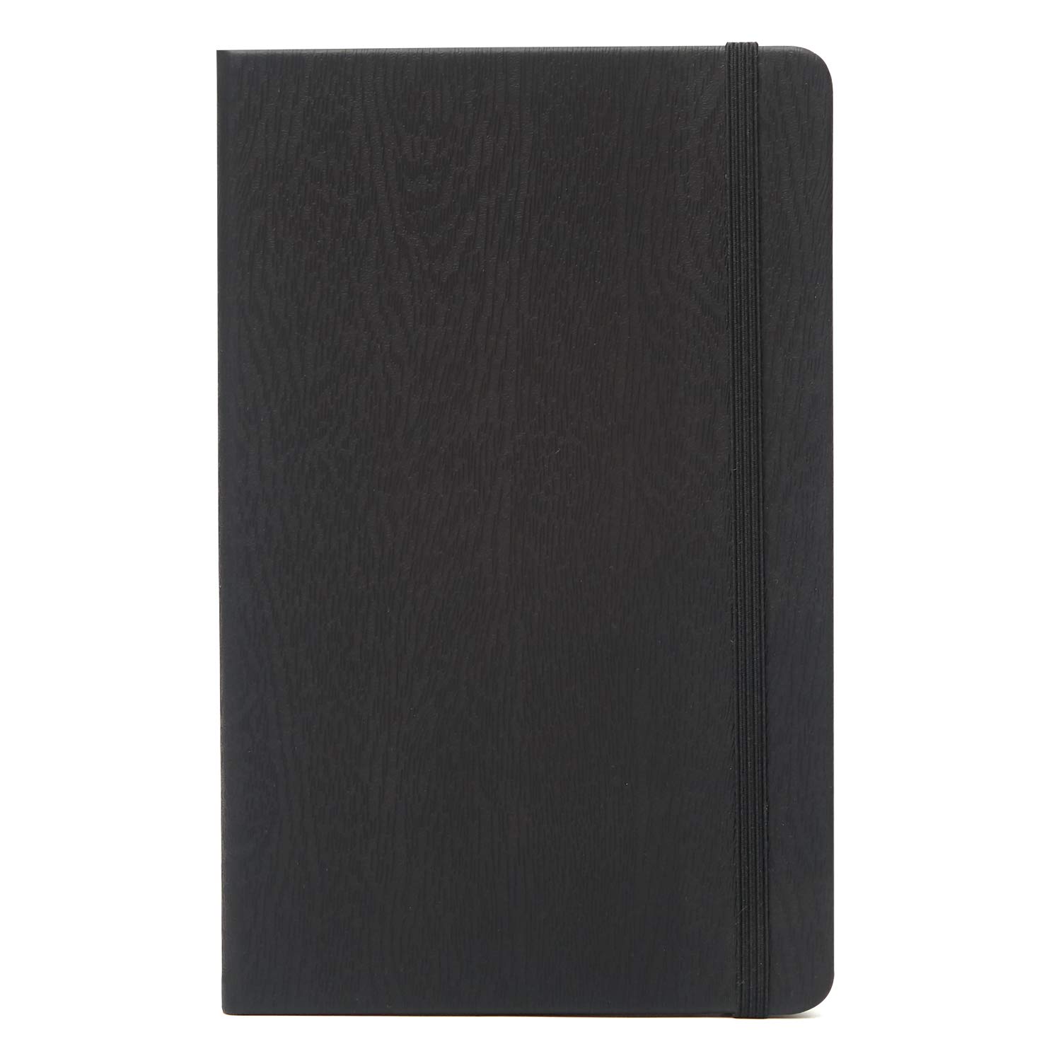 LEAFAX Subject Notebooks Wide Ruled Notebook Paper A5 Lined Memo Field Note Book (Black, Ruled)