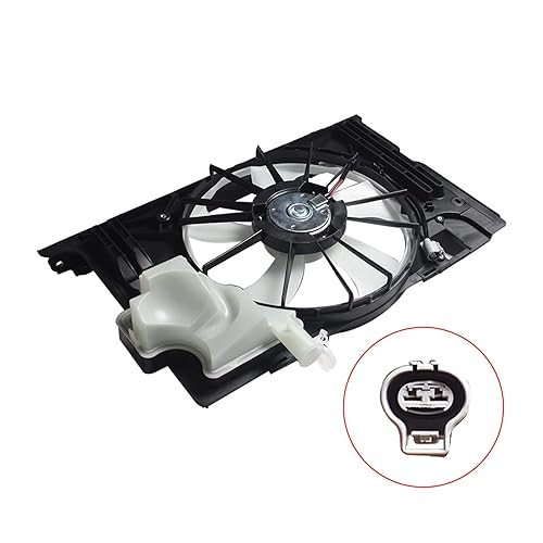 Miniatura 4 de Ventilador de refrigeración del radiador 163630T020 TO3115181 1647123030 Reemplazo para Corolla 2014-2019 12V Negro