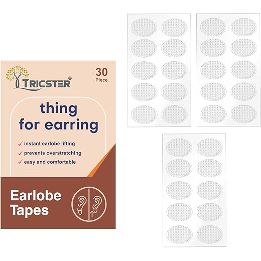 TRICSTER Ear Lobe Tape Support Patch Pack of 30