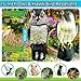 YAOSAN Hawk Decoy to Scare Birds Away - Owl & Hawk Garden Decoy Combo, 2X Protection Wind-Activated Bird Deterrent for Farms & Yards, 50% Larger Size (15