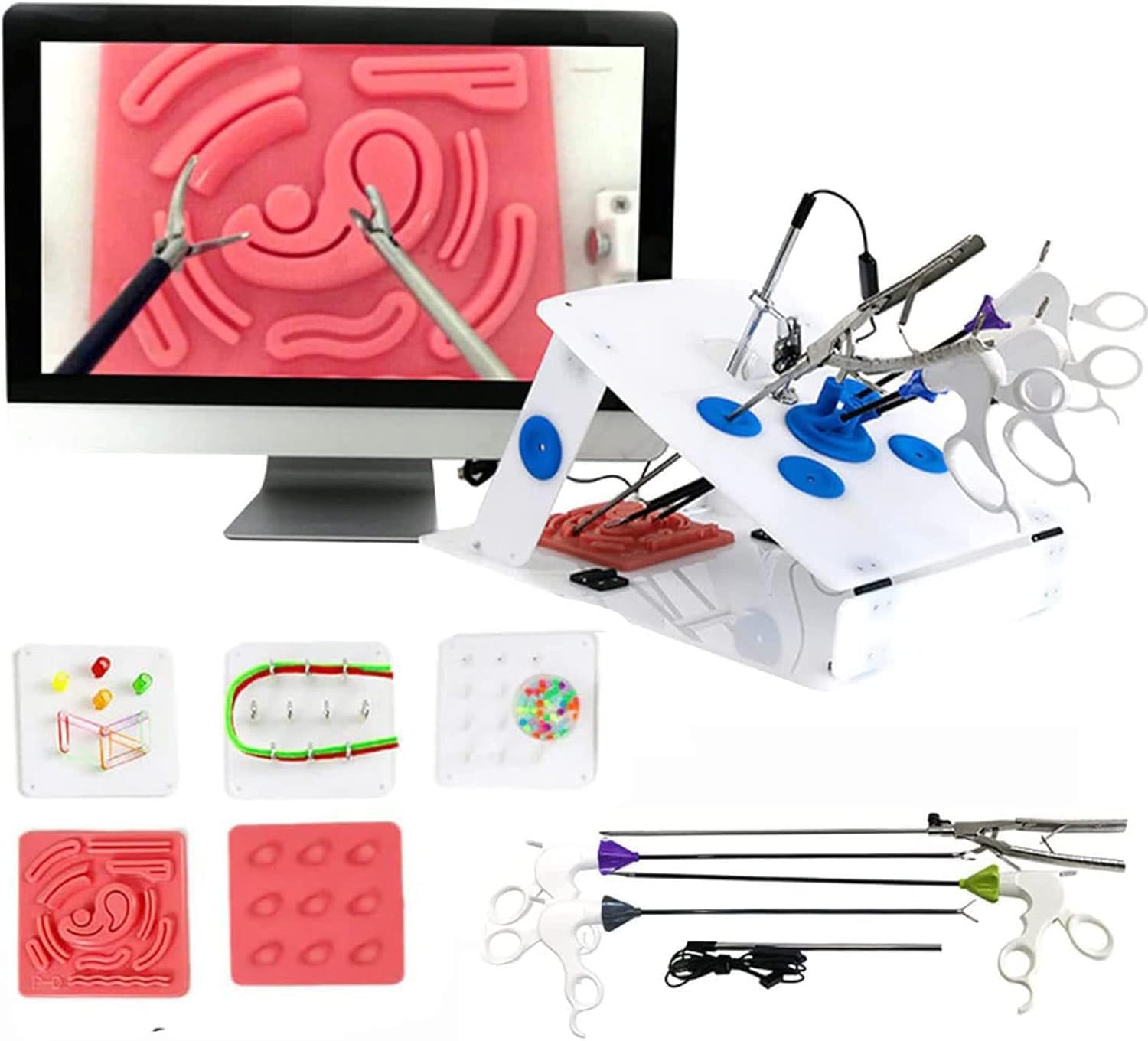 腹腔鏡模擬トレーニングボックスキット Amazon.co.jp: 腹腔鏡トレーナーボックス、腹腔鏡模擬トレーニング