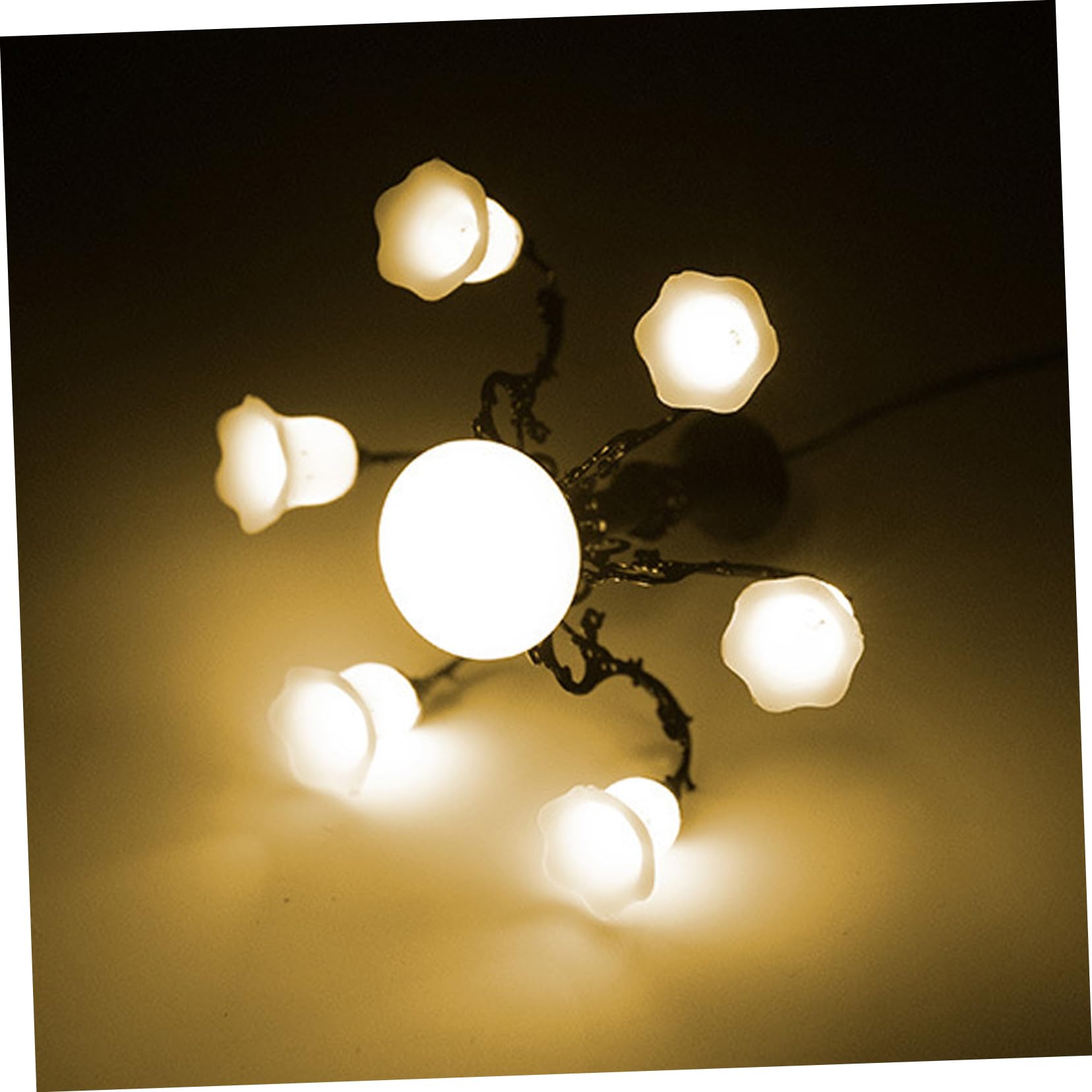 Lámpara De Araña En Miniatura Para Casa De Muñecas – Techo Colgante De Metal Con Luz Blanca, Decoración Para Salón Y Dioramas