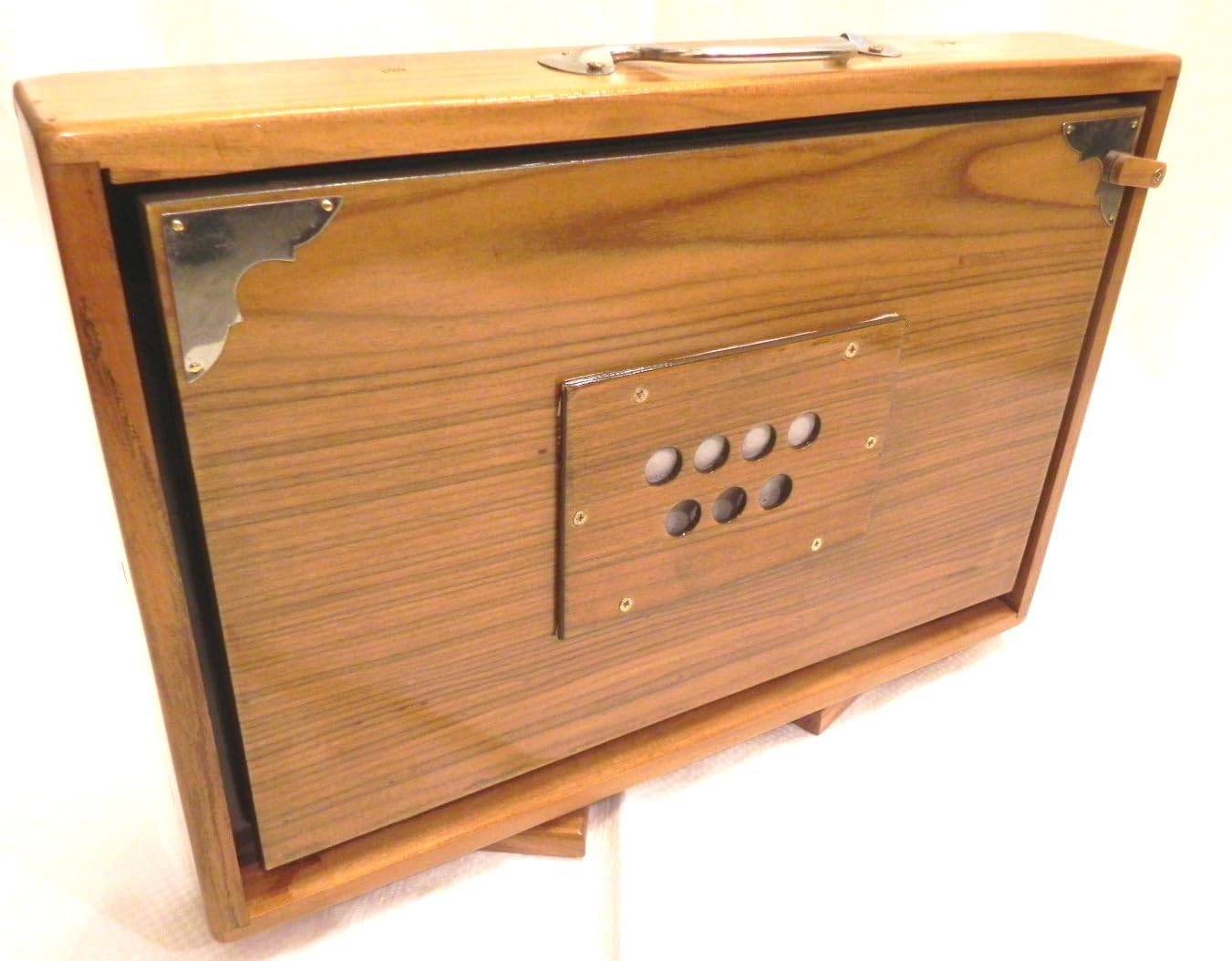 Boîte Shruti, en bois de pin, média C, en laiton, 38,1 x 25,4 x 7,62 cm, avec sac, C-a-C, accordé à 440, instrument Surpeti pour yoga, kirtan, voix