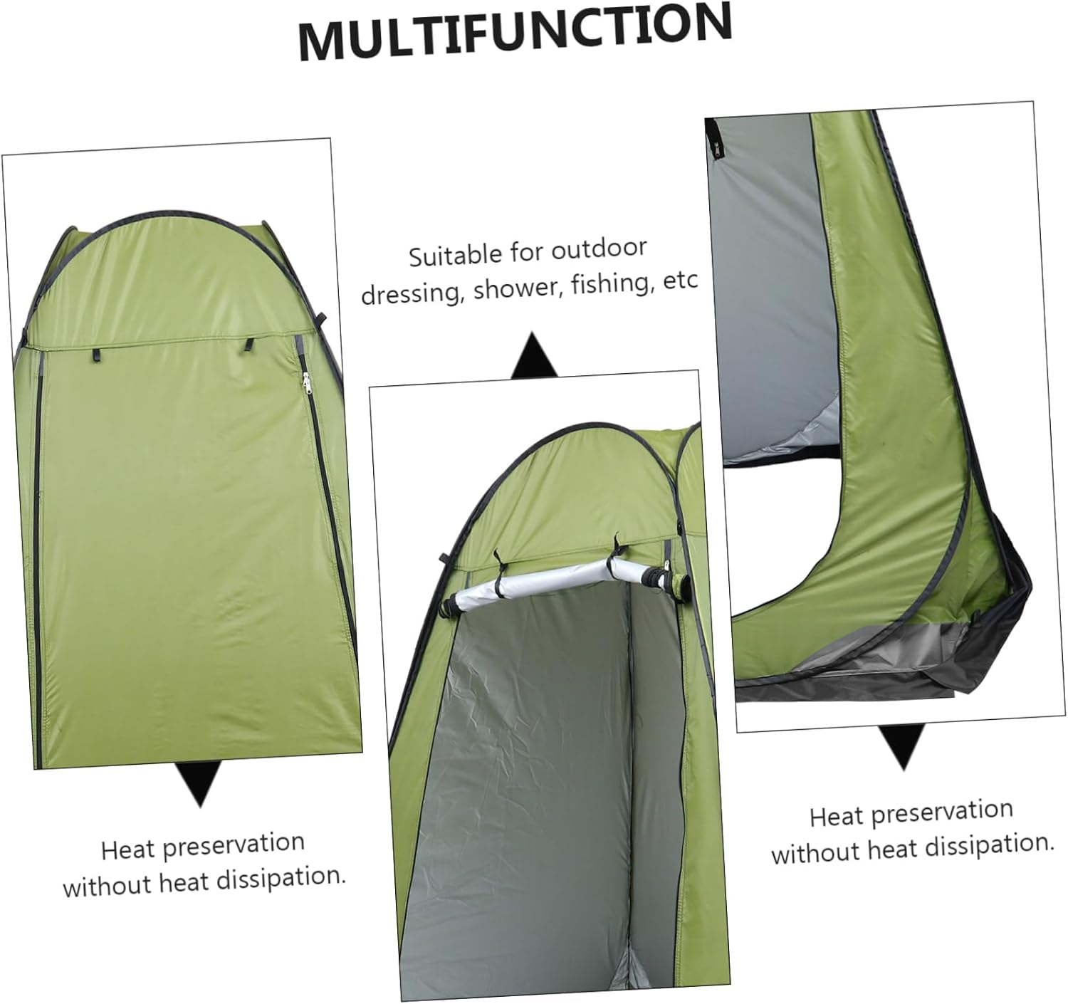 Shower Tent Camping Toilets Pop-up Tent for Outdoor Use Lightweight Privacy Quick-