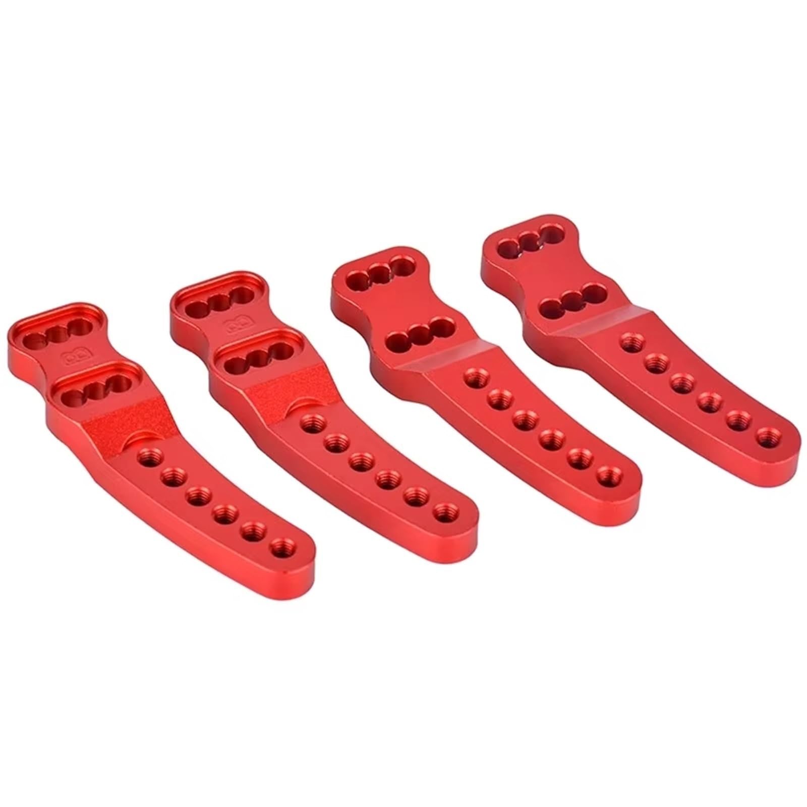 Piezas para Coches RC para YiKong YK4102 YK4103 YK4082 YK4083 1/8 1/10 Piezas De Coche Trepador Control Remoto Soporte Choque Torre Ajustable Metal(Red)