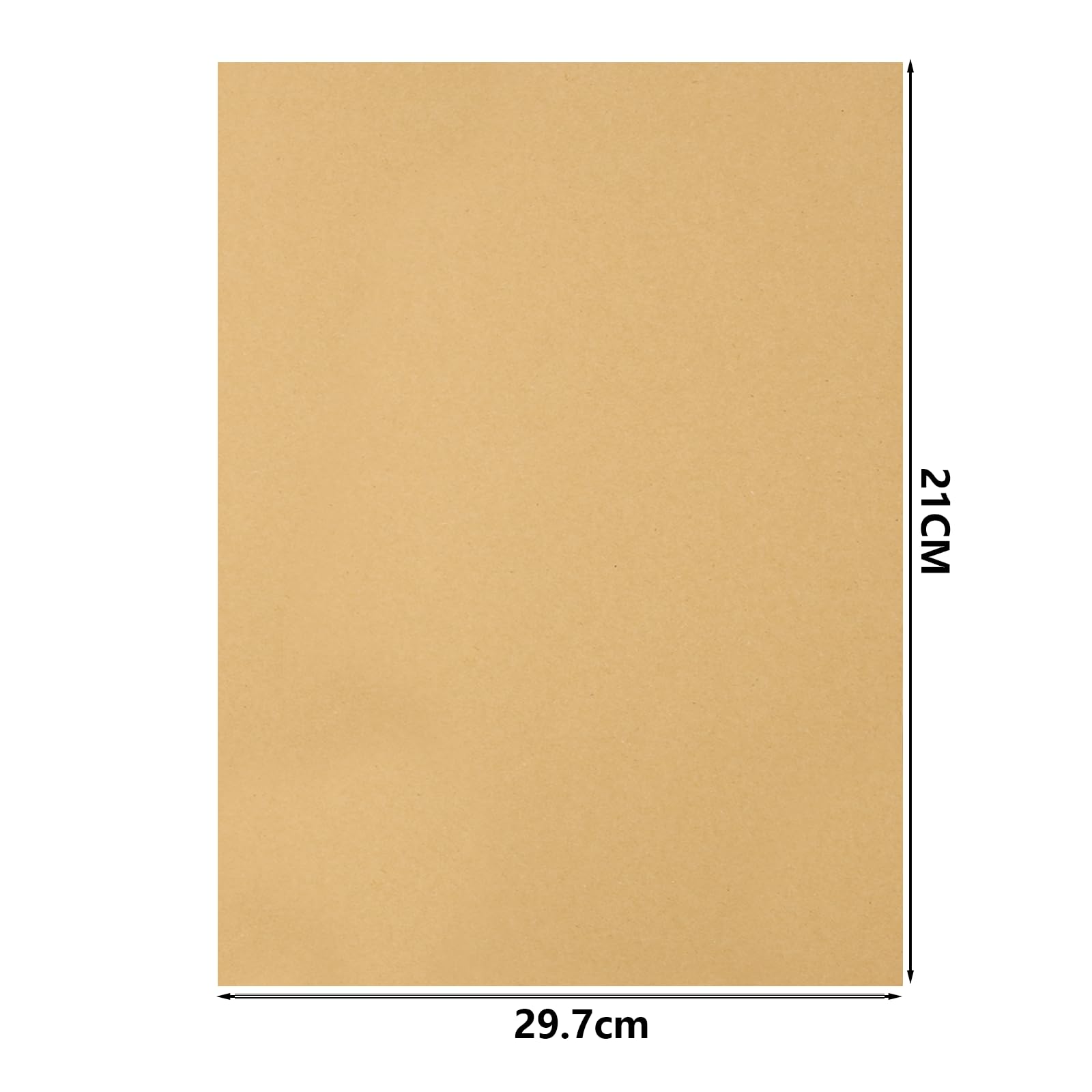 50 Vellen van 160 g/m² A4 KRAFT Voorraad papier matte afwerking/lege printkaart ambachtelijke vellen