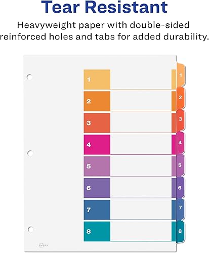 Miniatura 4 de Avery Ready Index Tabla de contenidos, divisores