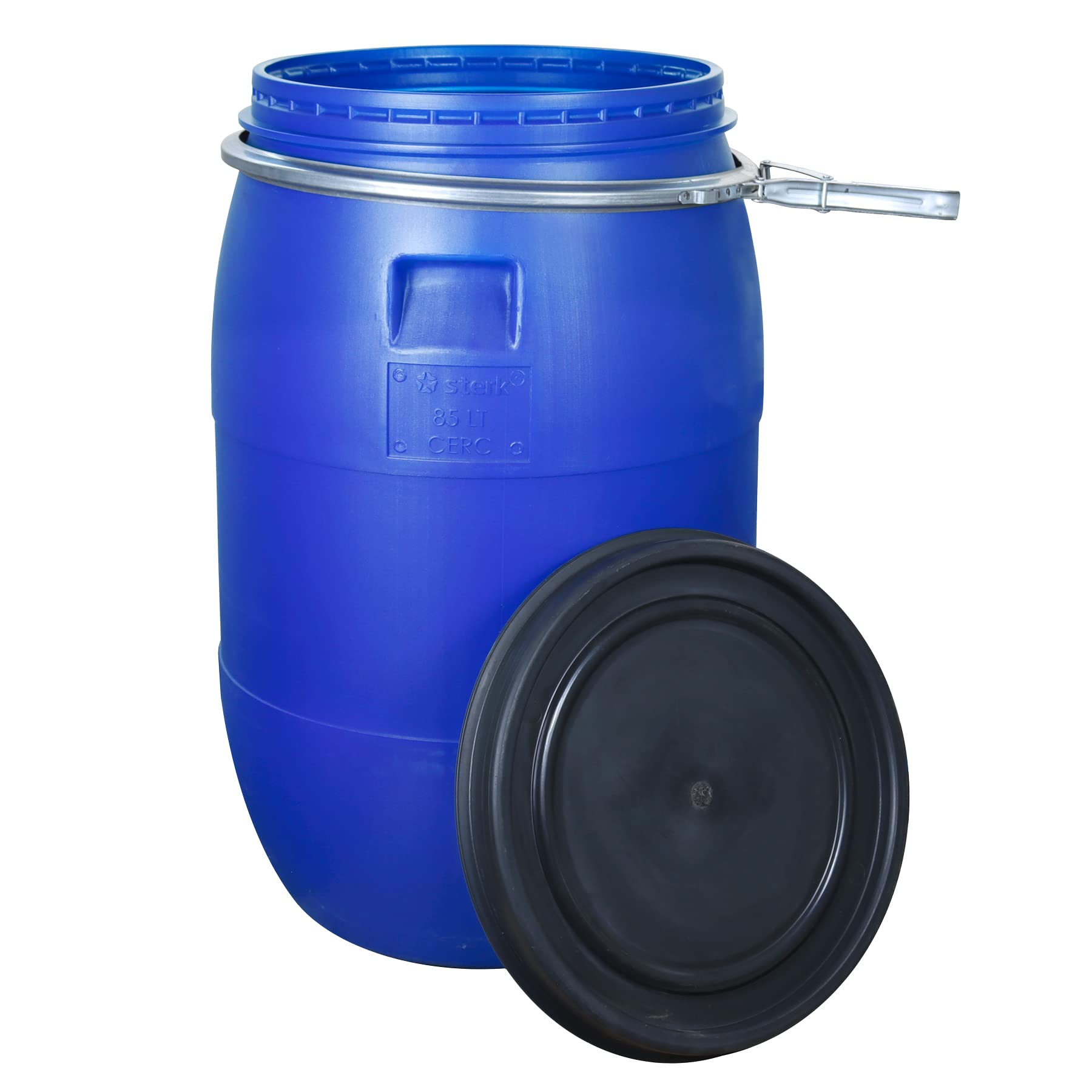 BAUPROFI Fass Spannring blau 85L