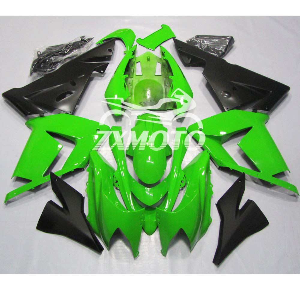Amazon.com: ZXMOTO Motorcycle Bodywork ABS Plastic Green Painted