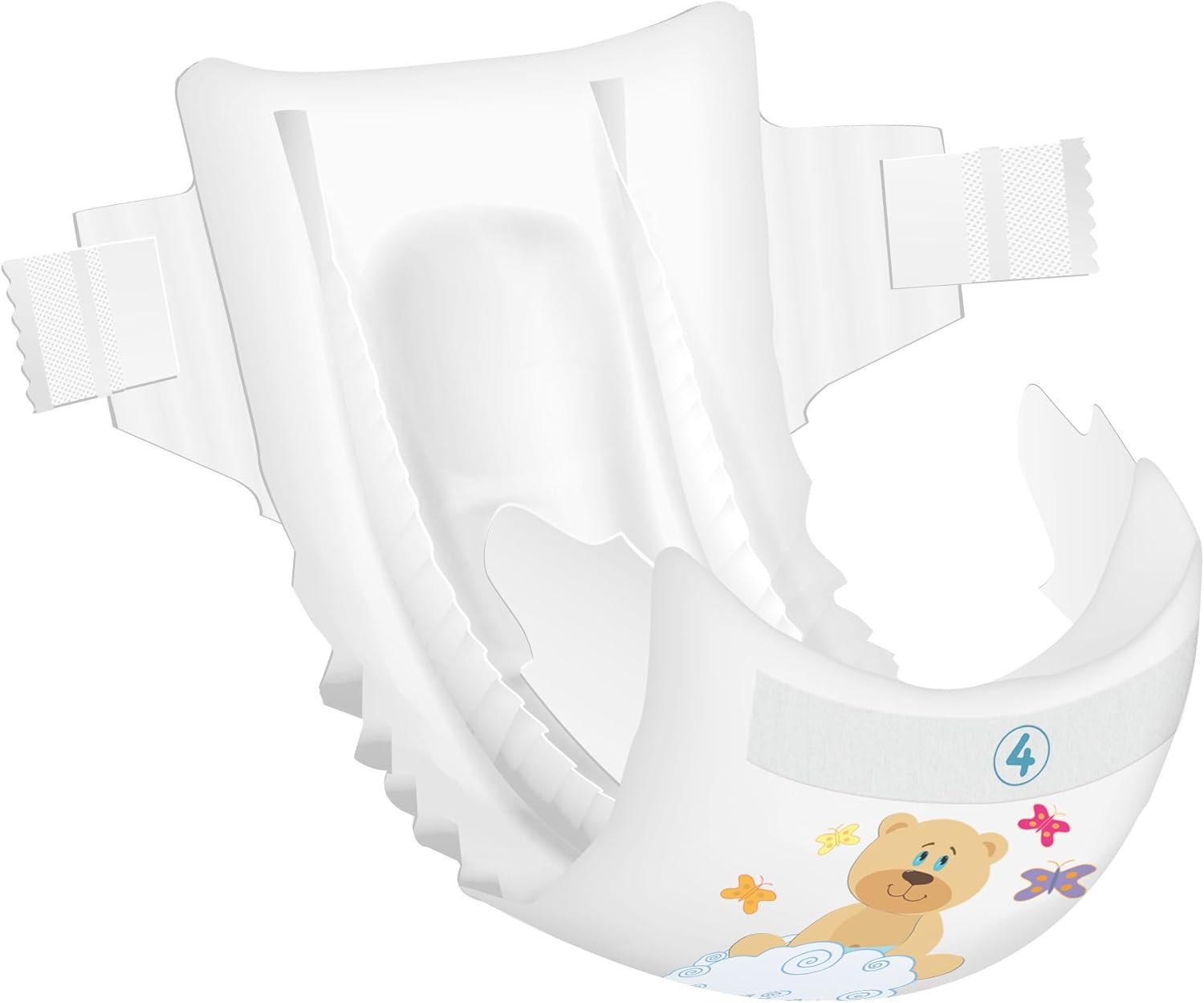 Beaming Baby Bambo Maxi Nappies Size 4 60's