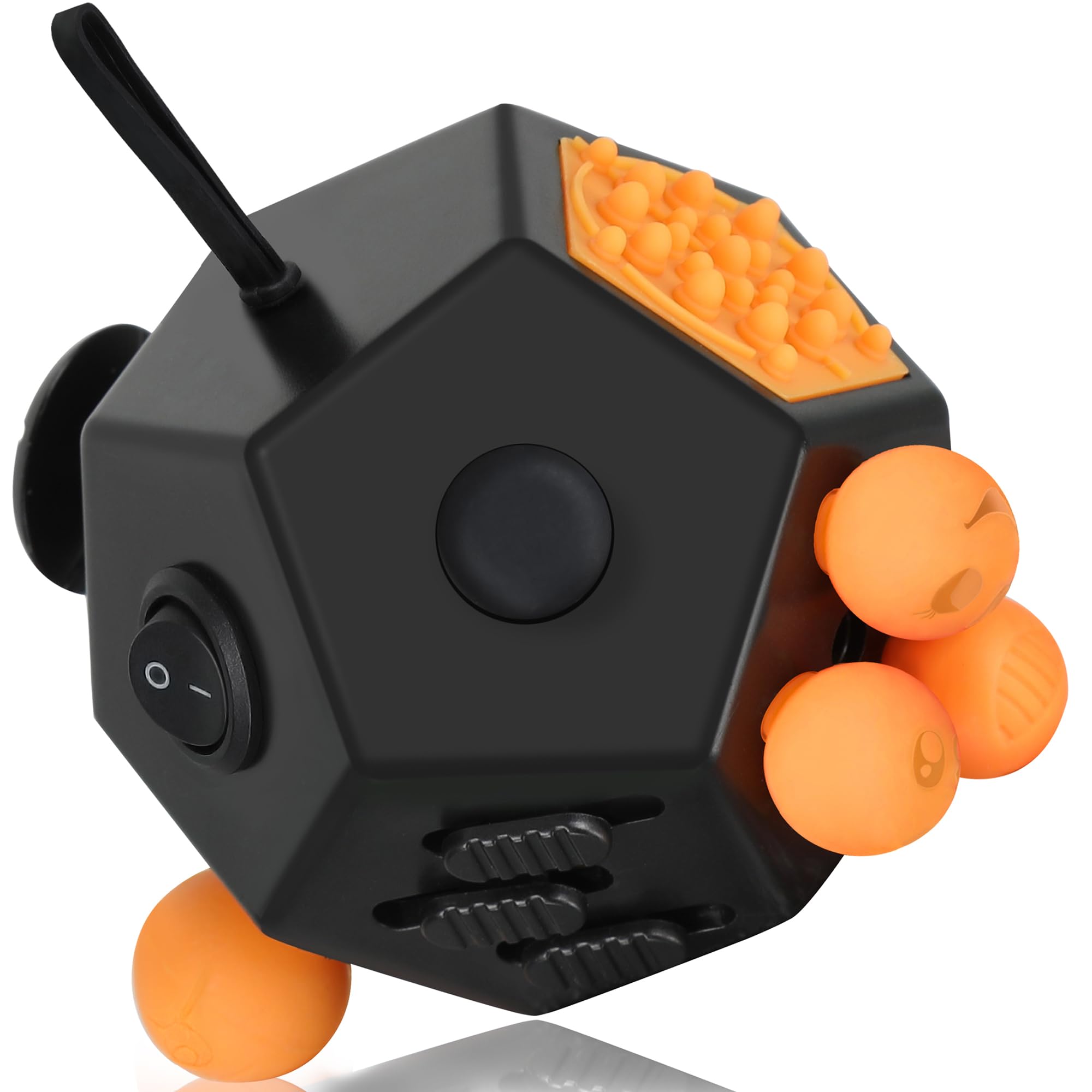 VCOSTORE Fidget Cube with 12 Sides - Original Cubo Antiestres Adultos Dado Antiestres Fidget Cube Toy for All Ages with ADHD, Add, ASD, ADHD — view 8