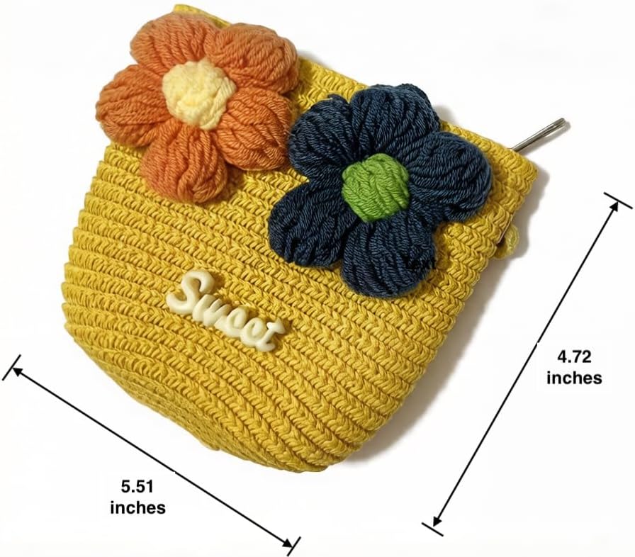Flower Zipper Storage Purse&Pouch