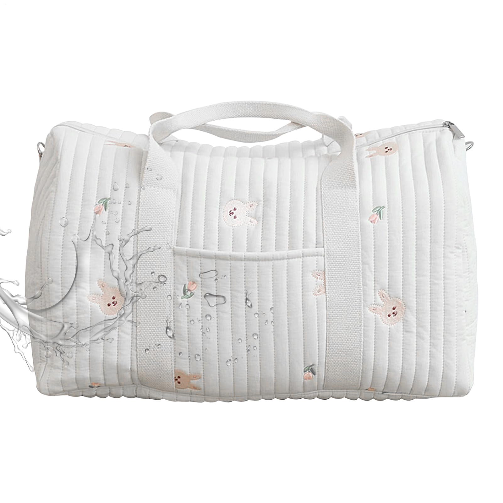 Genérico Bolso Grande para Pañales - Organizador Portátil Impermeable con Gran Capacidad,Bolso de Viaje y Hospital para Entrega con Pañales - Para Maternidad Padres Papá y Accesorios de Bebé