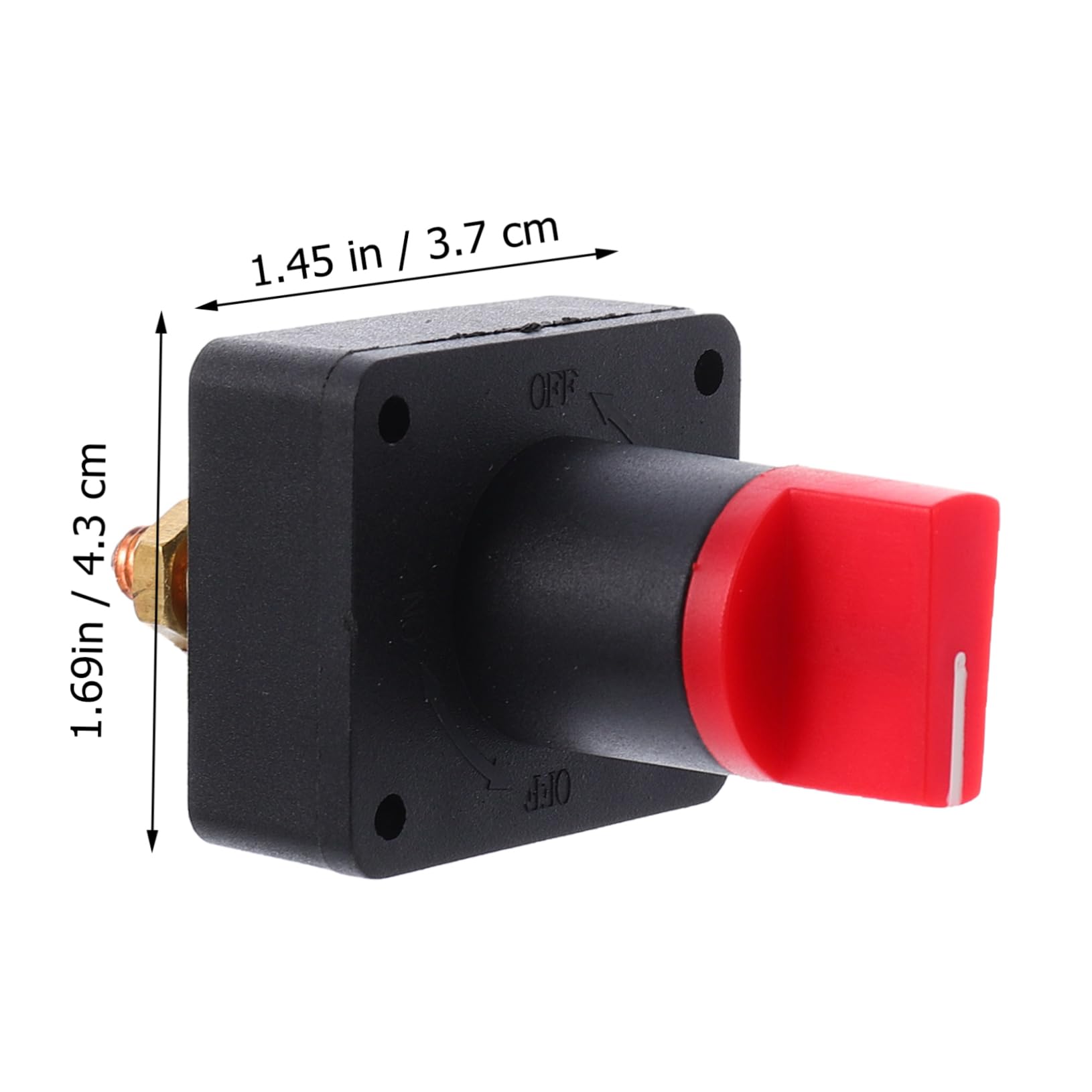 VINTORKY 300A Battery Disconnect Switch for Marine and RV Use Compact Cut Off Power Switch with Wiring Kit for Automotive and Boat Applications