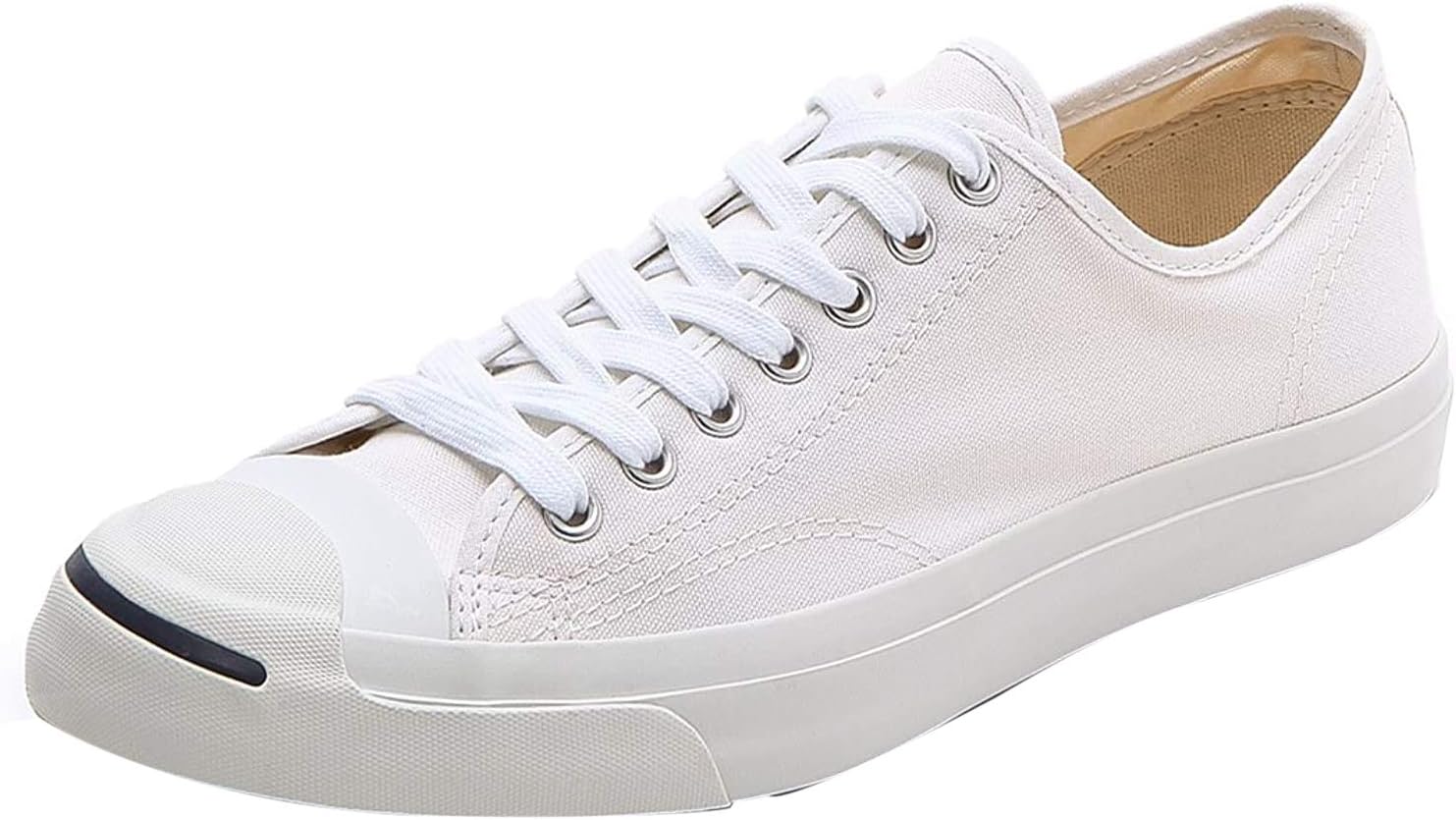 Converse Men's Jack Purcell Canvas Low Top Sneaker White 3 M