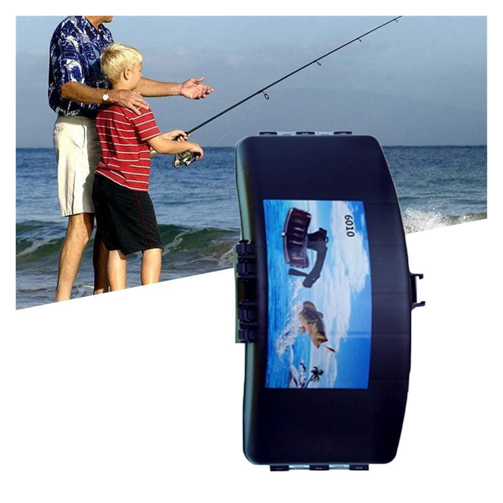 Angelzubehör Folding Fishing Gürtel Köder Box Angelausrüstung Aufbewahrungskoffer Outdoor Sport Zubehör Tragbar Kleinteilebox